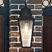 SATCO/NUVO Lawrence 1-Light Medium Wall Lantern Matte Black With Clear Seeded Glass (60-8132)