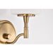 SATCO/NUVO Liam 1-Light Vanity Burnished Brass White Opal Glass (60-8201)