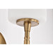 SATCO/NUVO Liam 1-Light Vanity Burnished Brass White Opal Glass (60-8201)