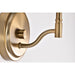 SATCO/NUVO Liam 1-Light Vanity Burnished Brass White Opal Glass (60-8201)
