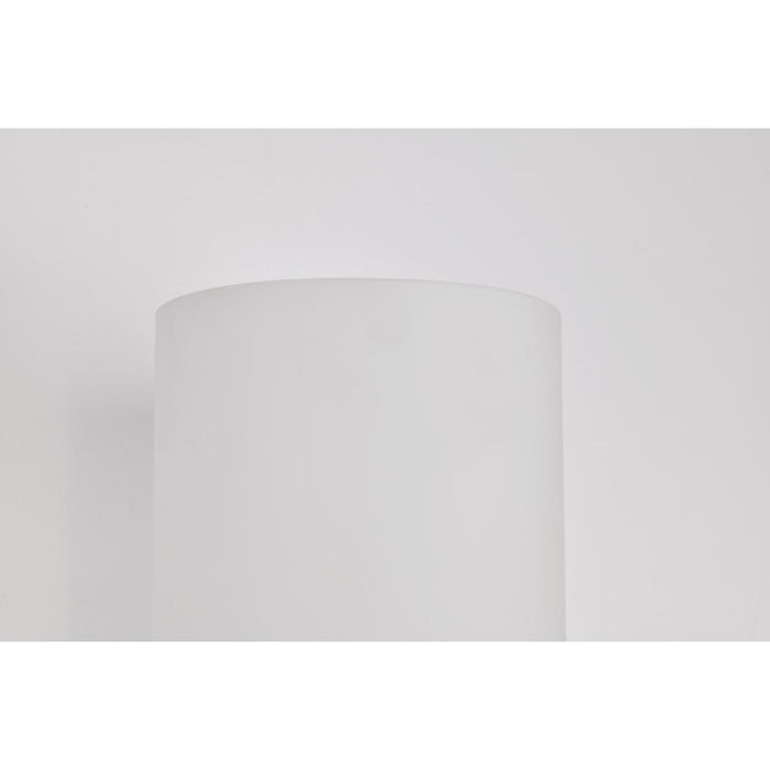 SATCO/NUVO Liam 1-Light Vanity Burnished Brass White Opal Glass (60-8201)