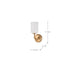 SATCO/NUVO Liam 1-Light Vanity Burnished Brass White Opal Glass (60-8201)