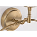 SATCO/NUVO Liam 3-Light Vanity Burnished Brass White Opal Glass (60-8203)