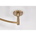 SATCO/NUVO Liam 3-Light Vanity Burnished Brass White Opal Glass (60-8203)