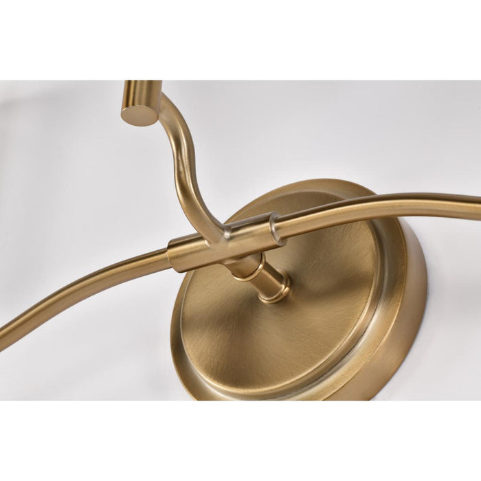 SATCO/NUVO Liam 3-Light Vanity Burnished Brass White Opal Glass (60-8203)