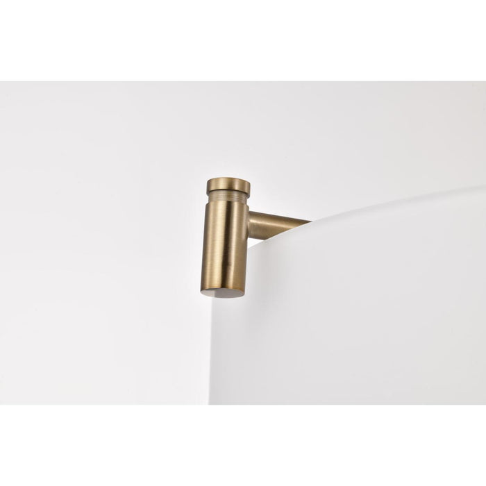SATCO/NUVO Liam 3-Light Pendant Burnished Brass White Opal Glass (60-8204)