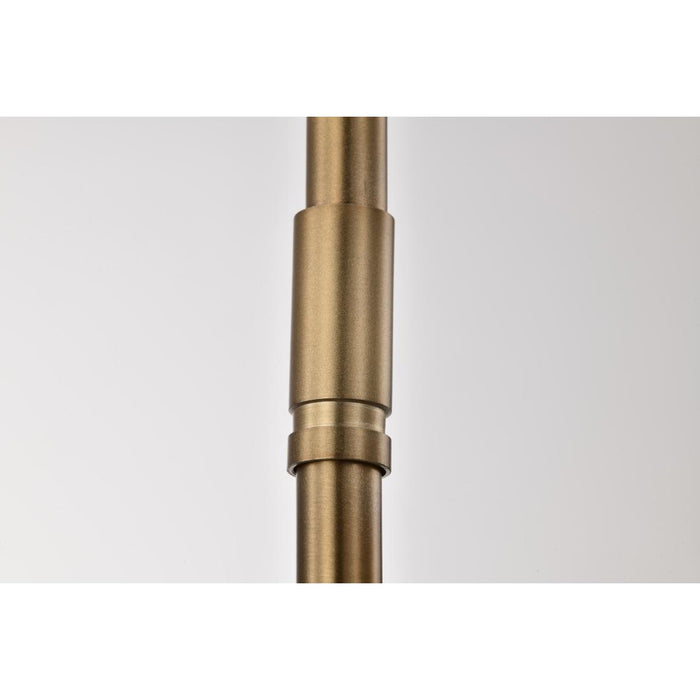 SATCO/NUVO Liam 1-Light Mini Pendant Burnished Brass White Opal Glass (60-8205)