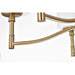 SATCO/NUVO Liam 6-Light Chandelier Burnished Brass White Opal Glass (60-8206)