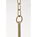 SATCO/NUVO Liam 3-Light Island Pendant Burnished Brass White Opal Glass (60-8208)