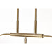 SATCO/NUVO Liam 3-Light Island Pendant Burnished Brass White Opal Glass (60-8208)