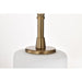 SATCO/NUVO Liam 3-Light Island Pendant Burnished Brass White Opal Glass (60-8208)