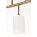 SATCO/NUVO Liam 3-Light Island Pendant Burnished Brass White Opal Glass (60-8208)