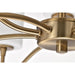 SATCO/NUVO Liam 9-Light Chandelier Burnished Brass White Opal Glass (60-8209)
