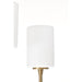 SATCO/NUVO Liam 9-Light Chandelier Burnished Brass White Opal Glass (60-8209)
