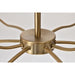 SATCO/NUVO Liam 9-Light Chandelier Burnished Brass White Opal Glass (60-8209)