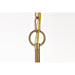 SATCO/NUVO Liam 9-Light Chandelier Burnished Brass White Opal Glass (60-8209)