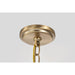 SATCO/NUVO Liam 9-Light Chandelier Burnished Brass White Opal Glass (60-8209)