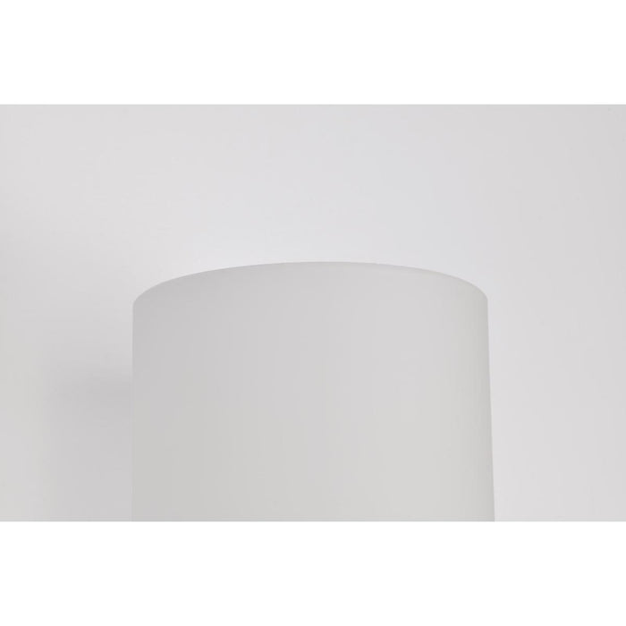 SATCO/NUVO Liam 1-Light Vanity Matte Black White Opal Glass (60-8211)