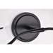 SATCO/NUVO Liam 2-Light Vanity Matte Black White Opal Glass (60-8212)