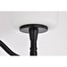 SATCO/NUVO Liam 2-Light Vanity Matte Black White Opal Glass (60-8212)