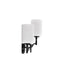 SATCO/NUVO Liam 3-Light Vanity Matte Black White Opal Glass (60-8213)