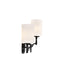 SATCO/NUVO Liam 3-Light Vanity Matte Black White Opal Glass (60-8213)