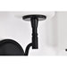 SATCO/NUVO Liam 3-Light Vanity Matte Black White Opal Glass (60-8213)