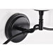 SATCO/NUVO Liam 3-Light Vanity Matte Black White Opal Glass (60-8213)