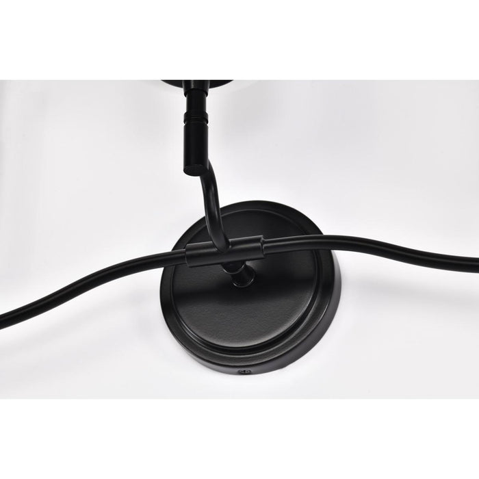 SATCO/NUVO Liam 3-Light Vanity Matte Black White Opal Glass (60-8213)