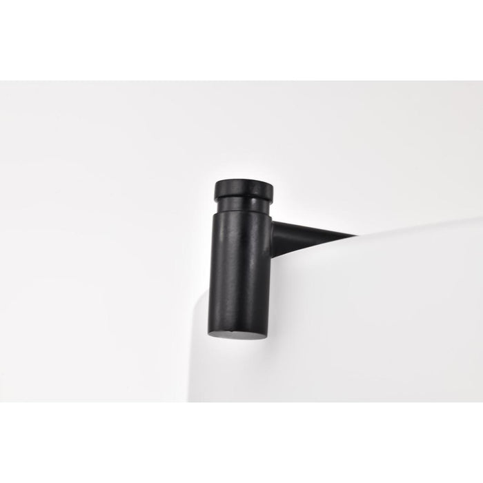 SATCO/NUVO Liam 3-Light Pendant Matte Black White Opal Glass (60-8214)