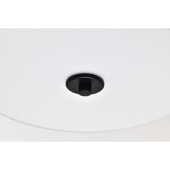 SATCO/NUVO Liam 3-Light Pendant Matte Black White Opal Glass (60-8214)