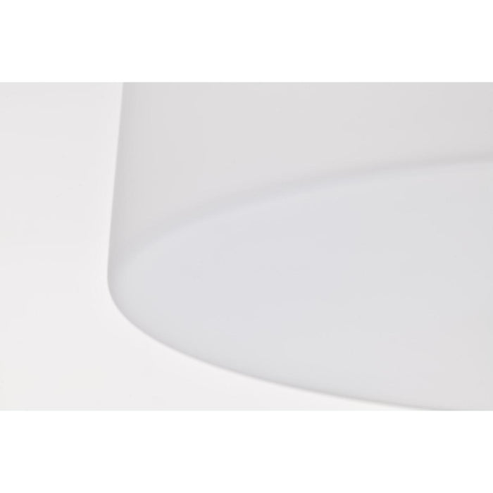 SATCO/NUVO Liam 3-Light Pendant Matte Black White Opal Glass (60-8214)
