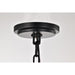 SATCO/NUVO Liam 3-Light Pendant Matte Black White Opal Glass (60-8214)