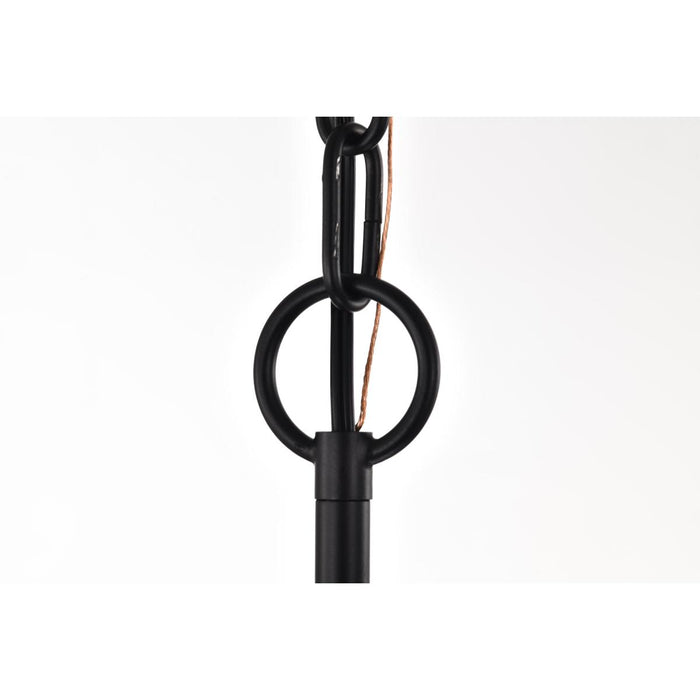 SATCO/NUVO Liam 1-Light Mini Pendant Matte Black White Opal Glass (60-8215)