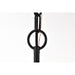 SATCO/NUVO Liam 1-Light Mini Pendant Matte Black White Opal Glass (60-8215)