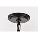 SATCO/NUVO Liam 6-Light Chandelier Matte Black White Opal Glass (60-8216)