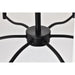 SATCO/NUVO Liam 6-Light Chandelier Matte Black White Opal Glass (60-8216)