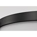 SATCO/NUVO Liam 3-Light Flush Mount Matte Black White Opal Glass (60-8217)
