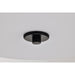 SATCO/NUVO Liam 3-Light Flush Mount Matte Black White Opal Glass (60-8217)