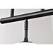 SATCO/NUVO Liam 3-Light Island Pendant Matte Black White Opal Glass (60-8218)