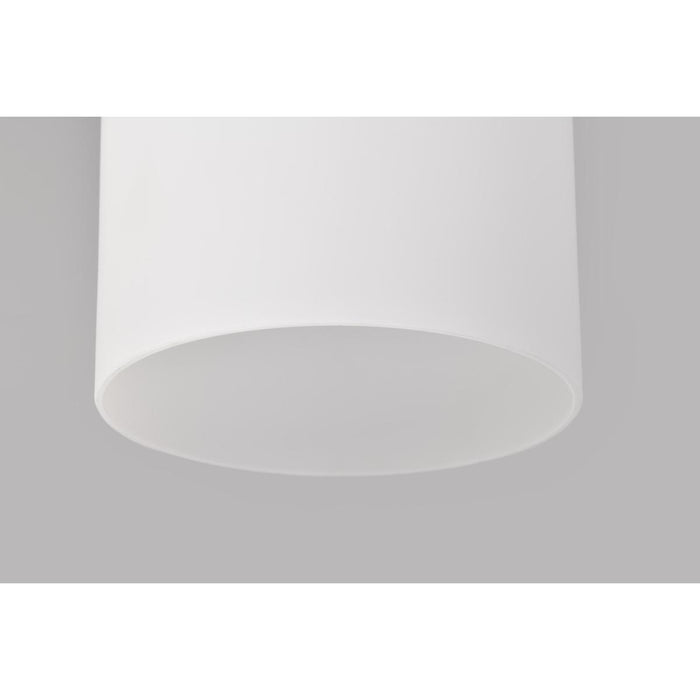 SATCO/NUVO Liam 3-Light Island Pendant Matte Black White Opal Glass (60-8218)
