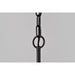 SATCO/NUVO Liam 3-Light Island Pendant Matte Black White Opal Glass (60-8218)