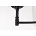 SATCO/NUVO Liam 9-Light Chandelier Matte Black White Opal Glass (60-8219)