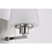 SATCO/NUVO Lune 1-Light Vanity Brushed Nickel Finish Etched White Glass (60-8221)