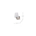 SATCO/NUVO Lune 1-Light Vanity Brushed Nickel Finish Etched White Glass (60-8221)