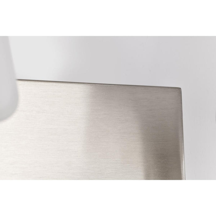SATCO/NUVO Lune 2-Light Vanity Brushed Nickel Finish Etched White Glass (60-8222)
