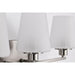 SATCO/NUVO Lune 3-Light Vanity Brushed Nickel Finish Etched White Glass (60-8223)
