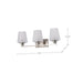 SATCO/NUVO Lune 3-Light Vanity Brushed Nickel Finish Etched White Glass (60-8223)