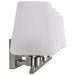 SATCO/NUVO Lune 4-Light Vanity Brushed Nickel Finish Etched White Glass (60-8224)
