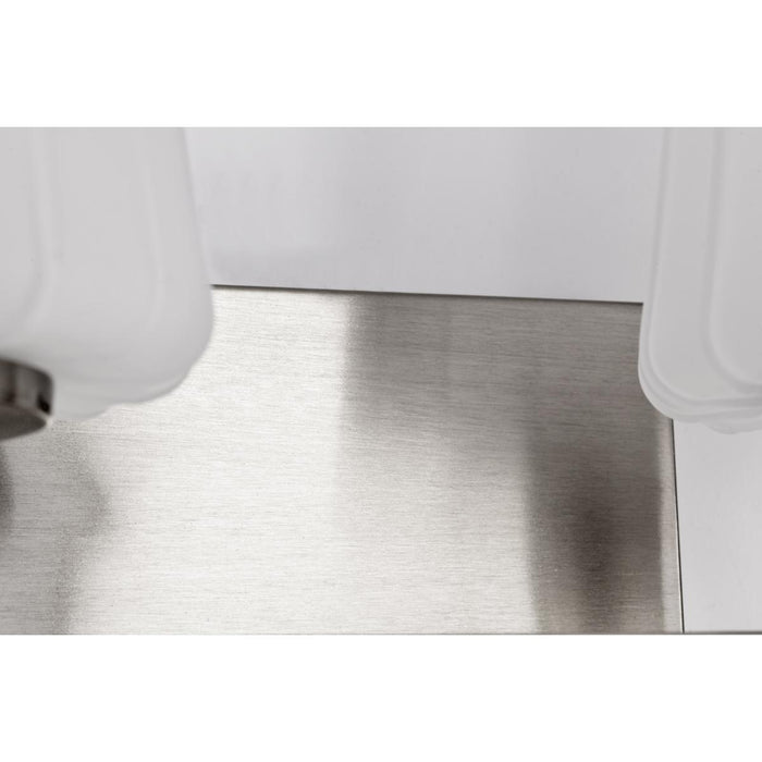 SATCO/NUVO Lune 4-Light Vanity Brushed Nickel Finish Etched White Glass (60-8224)